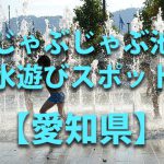 愛知県の子供の水遊びが出来る公園や噴水・じゃぶじゃぶ池・川遊びおすすめ人気スポット