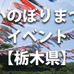 栃木県で開催されるこいのぼりまつりや鯉のぼりのイベント情報／開催時期・駐車場・料金など